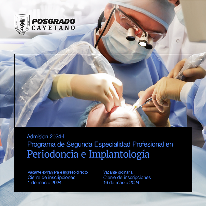 Segunda Especialidad Profesional en Periodoncia e Implantología
