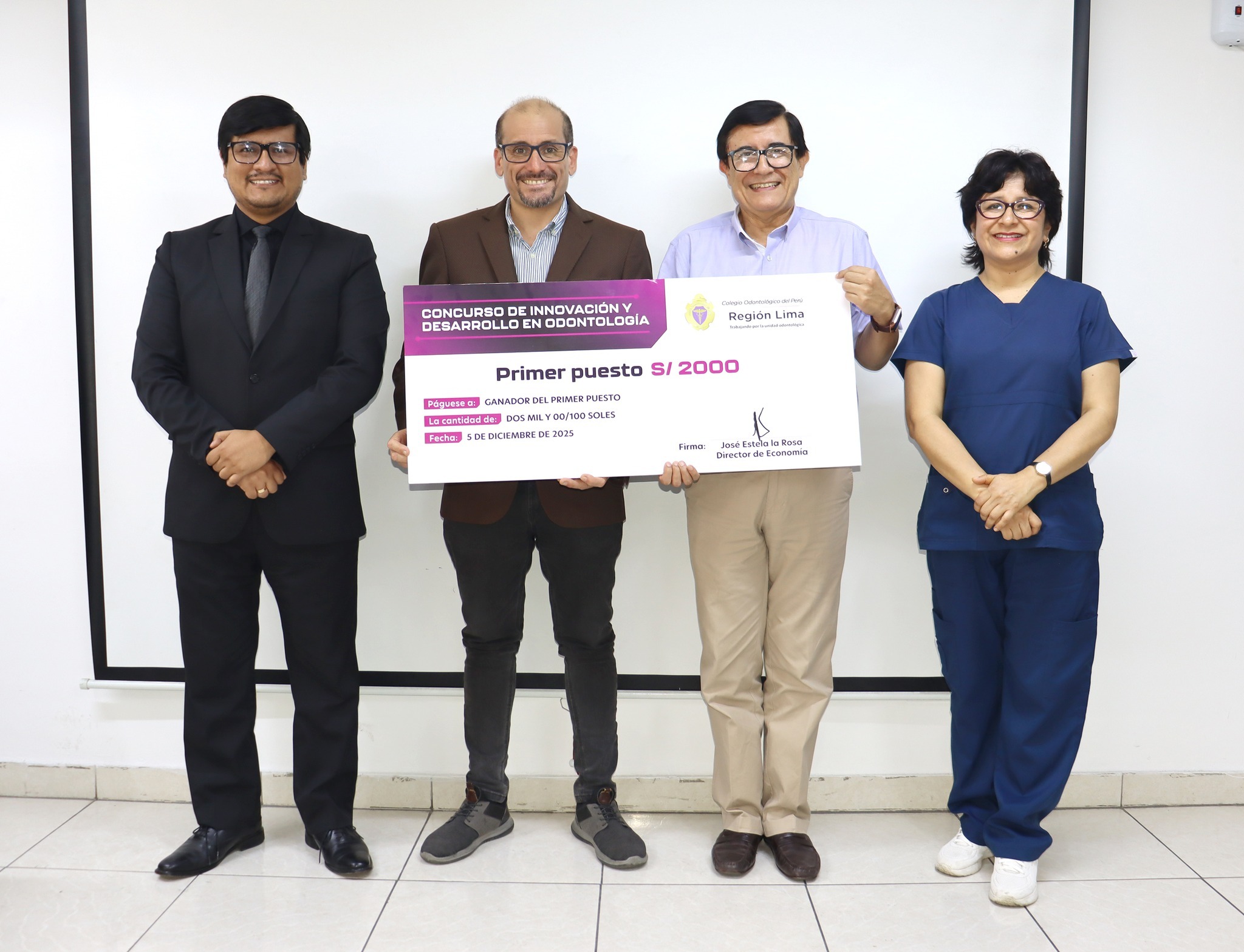 Reconocimiento a la Innovación en Odontología: El Dr. Miguel Saravia obtiene el primer lugar en concurso del Colegio Odontológico de Lima